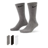 Nike Everyday Lightweight Crew Golf Socks (3 Pairs) - Grey/Black/White