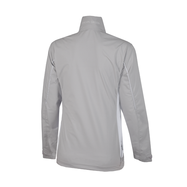 Galvin Green Aila Paclite Ladies Waterproof Golf Jacket - Grey/White