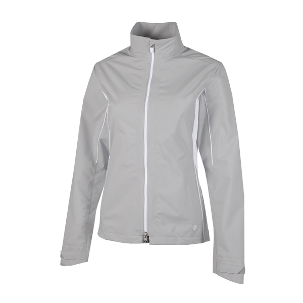 Galvin Green Aila Paclite Ladies Waterproof Golf Jacket - Grey/White