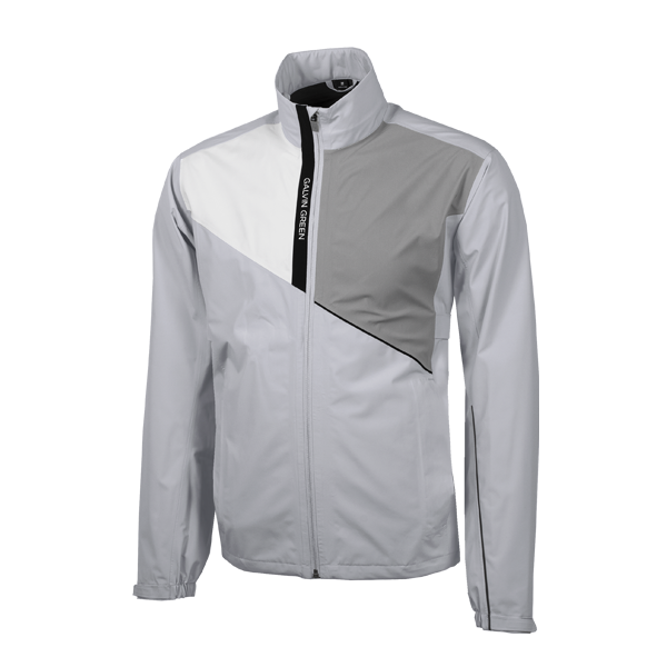 Galvin Green Apollo Waterproof Golf Jacket - Grey/White/Sharkskin