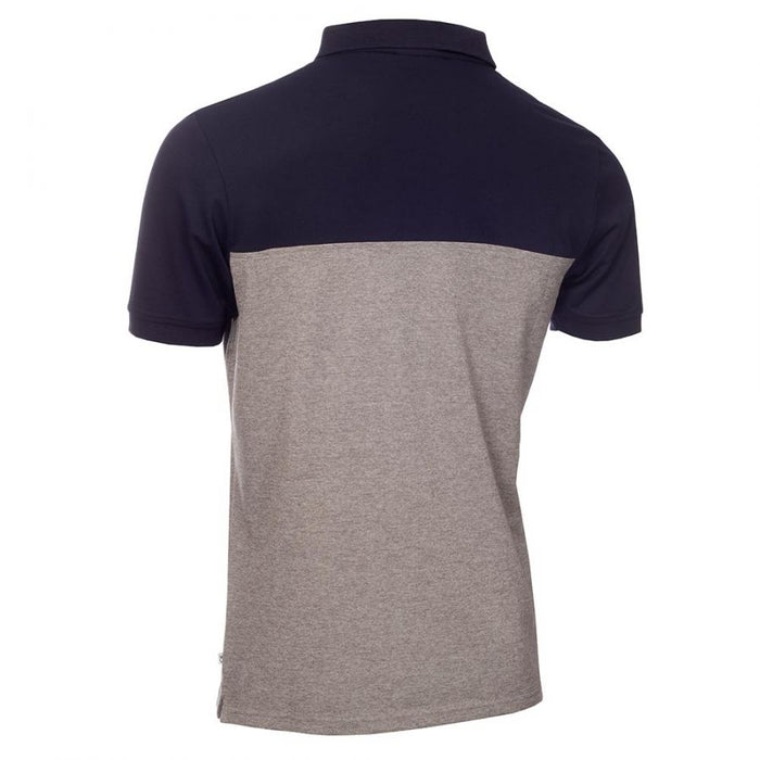 Calvin Klein Colour Block Golf Polo Shirt - Navy/Silver