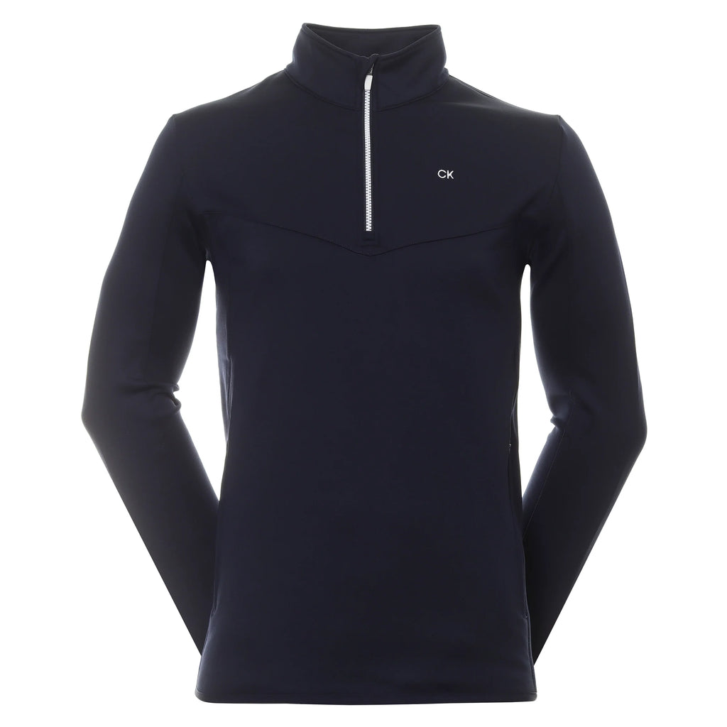 Calvin Klein Traverse Half-Zip Golf Top - Navy