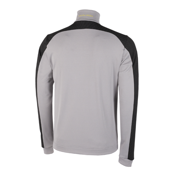 Galvin Green Dwight 1/2 Zip Insula Golf Sweater - Grey/Black/Yellow