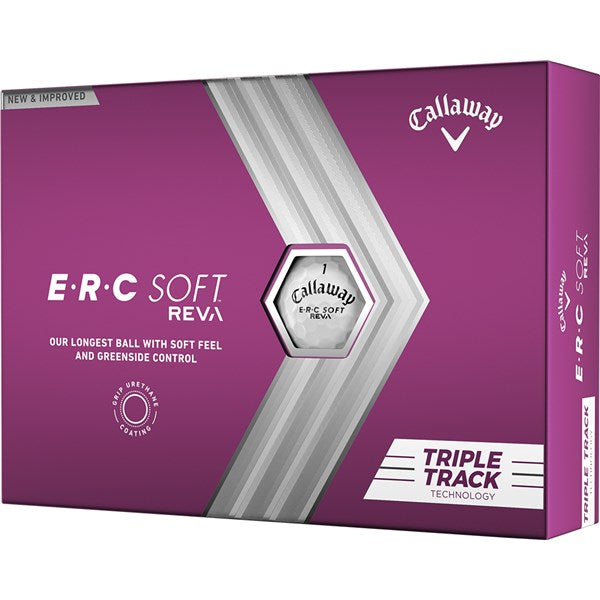 Callaway 2023 ERC Soft Triple Track Reva Golf Balls - White