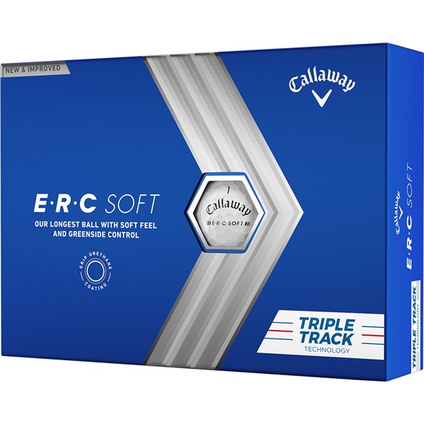 Callaway 2023 ERC Soft Triple Track Golf Balls - White