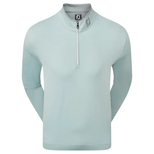 Footjoy Lightweight Microstripe Chill-Out Golf Top - Grey / Iced Blue