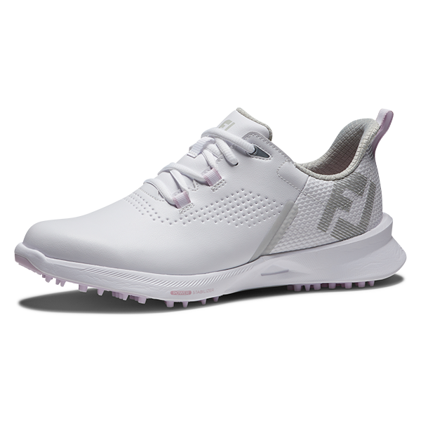 Footjoy Fuel Ladies Golf Shoes - White/White/Pink