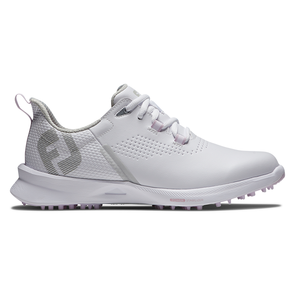 Footjoy Fuel Ladies Golf Shoes - White/White/Pink