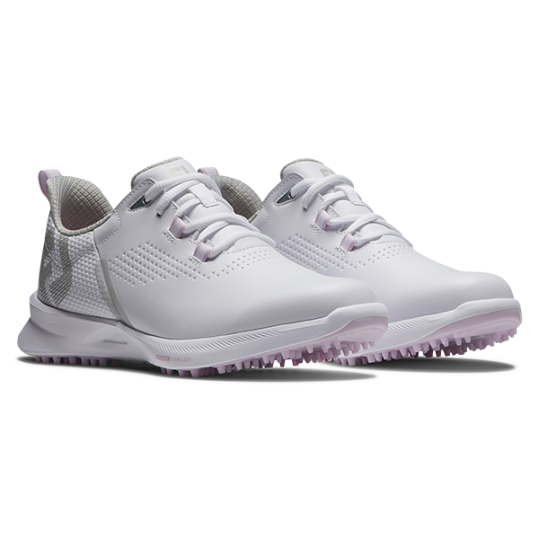 Footjoy Fuel Ladies Golf Shoes - White/White/Pink