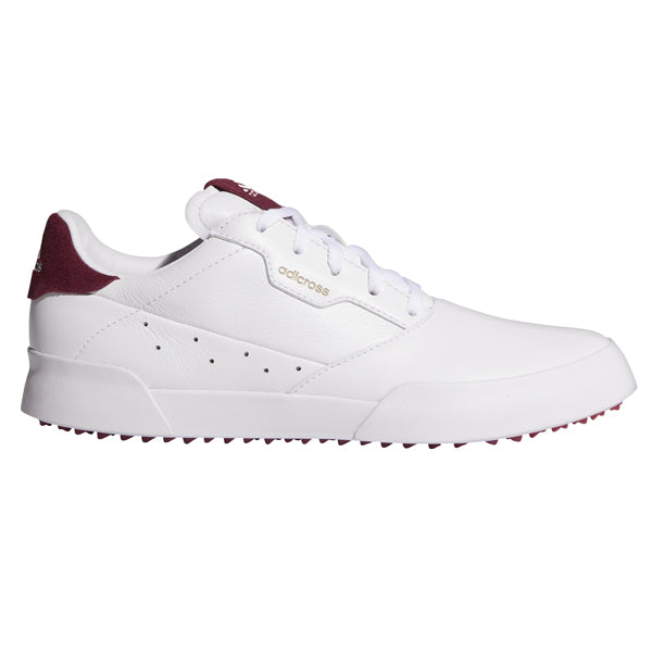 adidas Adicross Retro Ladies Spikeless Golf Shoes White Pink