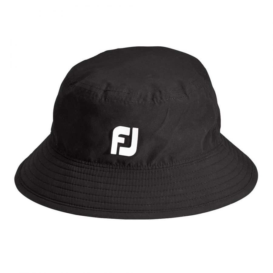 Footjoy Dryjoys Waterproof Golf Bucket Hat - Black