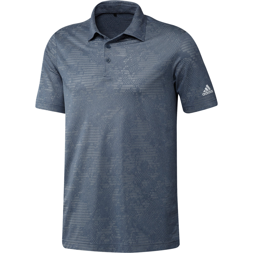 adidas Camo Mens Golf Polo Shirt - Navy