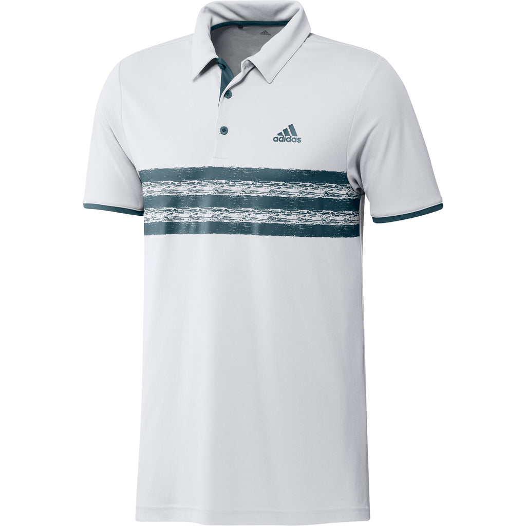 adidas Core Mens Golf Polo Shirt - White/Navy