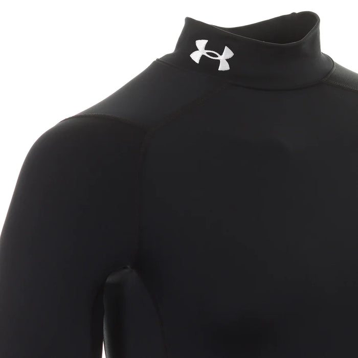 Under Armour Men's ColdGear® Compression Golf Mock - Black