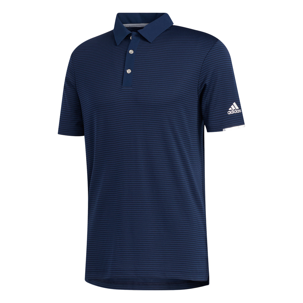 adidas Heat.RDY Stripe Golf Polo Shirt - Navy