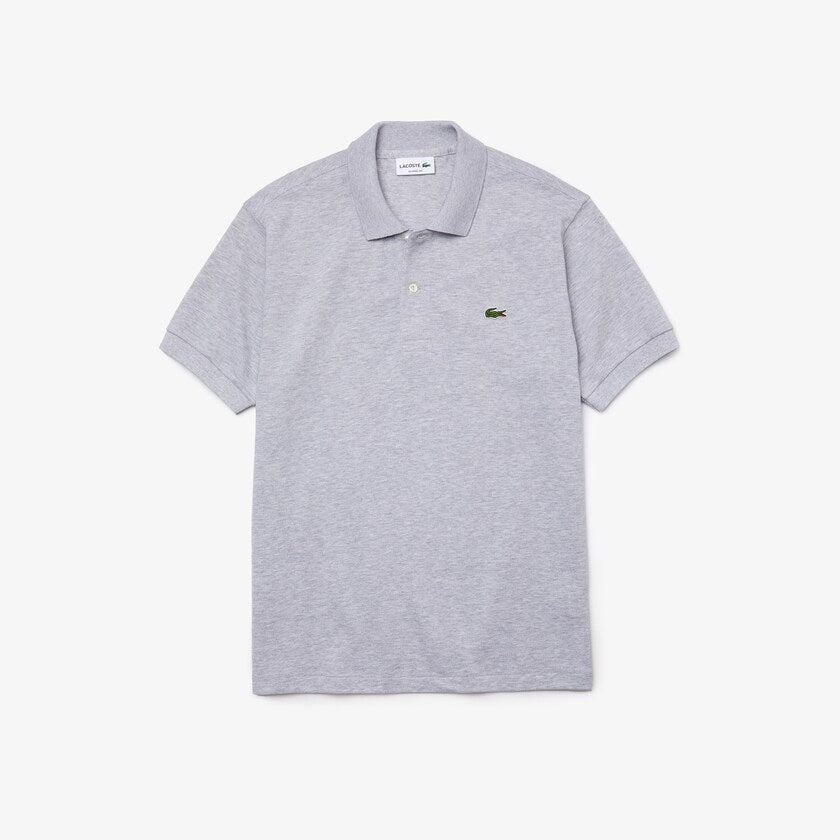 Lacoste L.12.12 Heathered Polo Shirt - Grey Chine