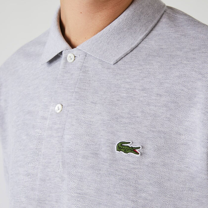 Lacoste L.12.12 Heathered Polo Shirt - Grey Chine