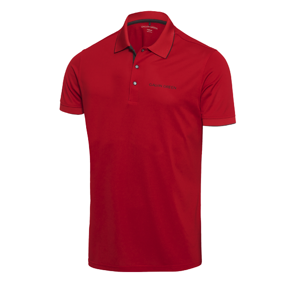 Galvin Green Marty Tour V8+ Golf Polo - Red/Black