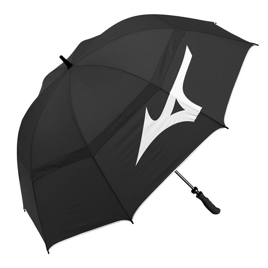 Mizuno Tour Twin Canopy Golf Umbrella - Black/White