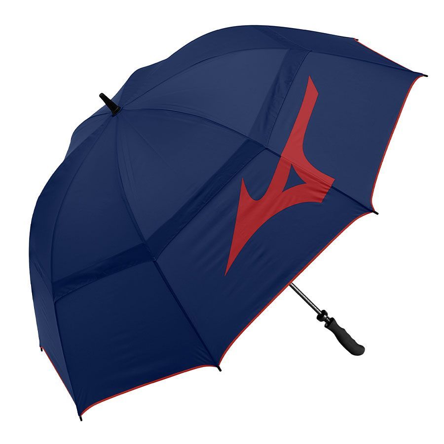 Mizuno Tour Twin Canopy Golf Umbrella - Navy/Red