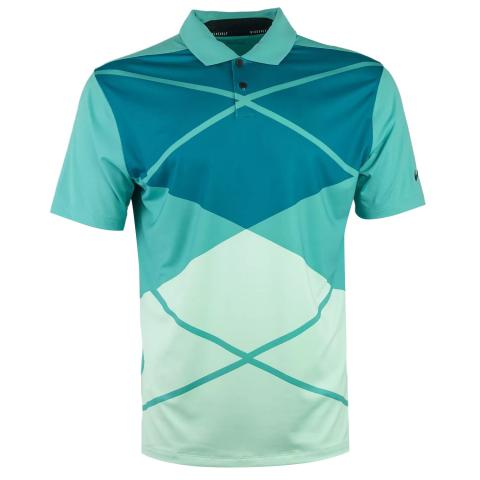 Nike Dry-Fit Vapor Argyle Golf polo Shirt - Washed Teal