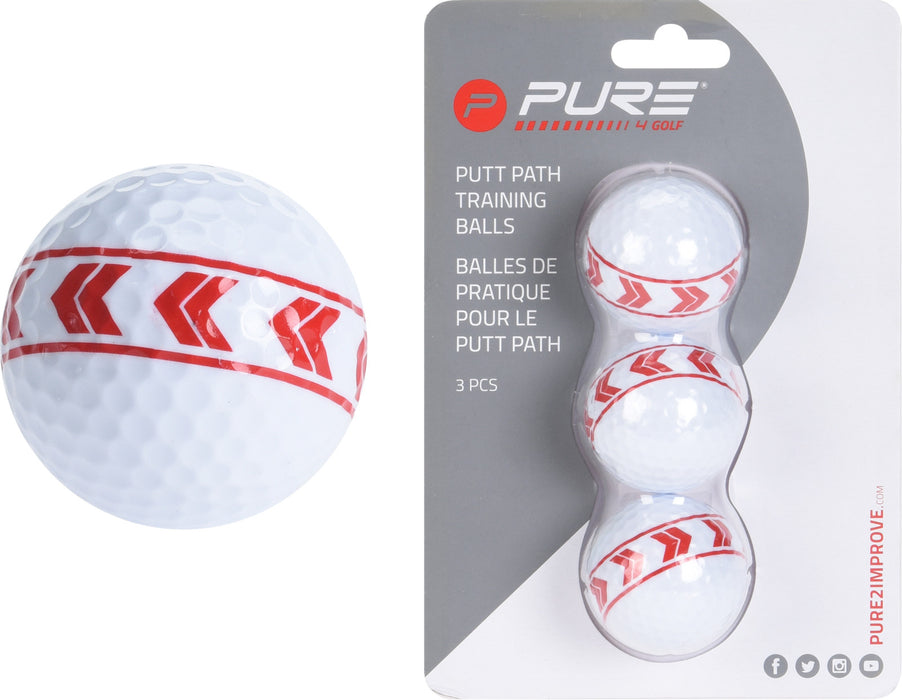 Pure 2 Improve Align Golf Balls - Pack Of 3