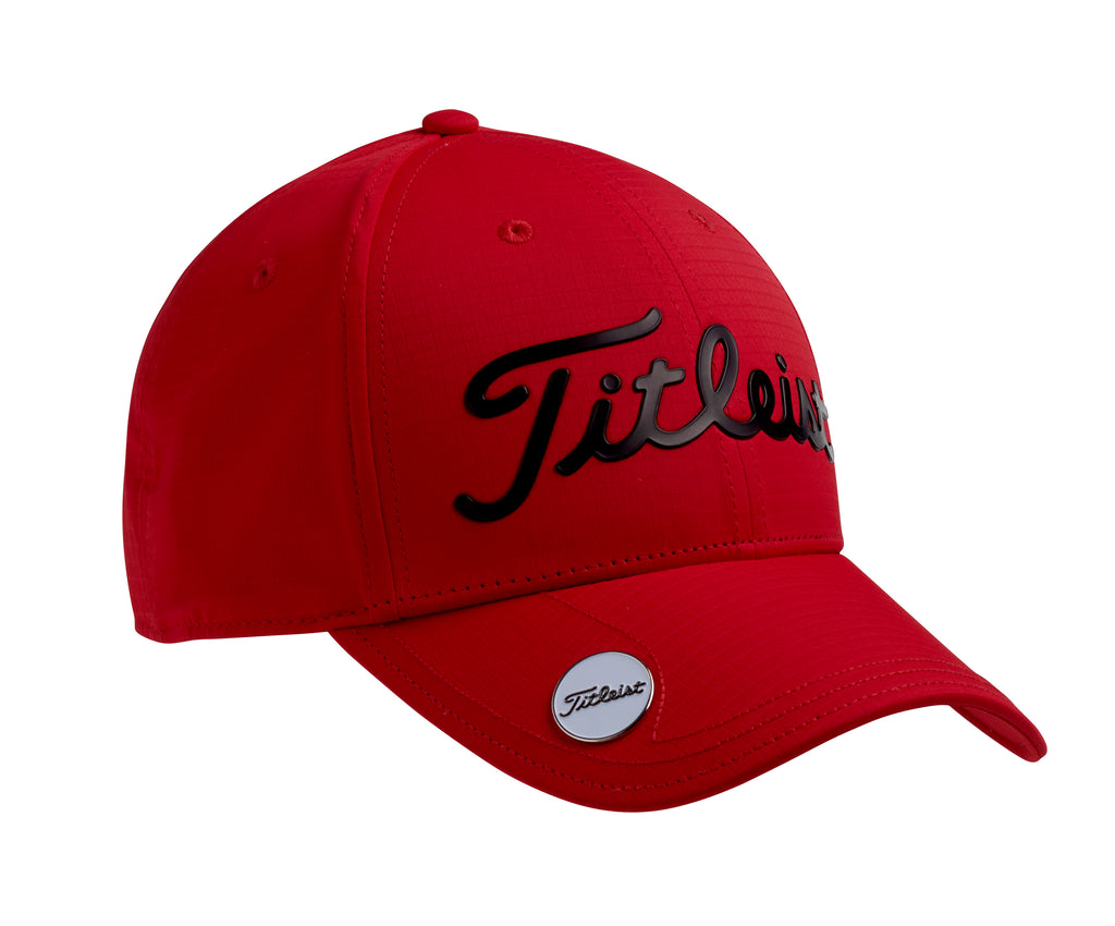 Titleist Tour Performance With Ball Marker Golf Hat - Red/Black