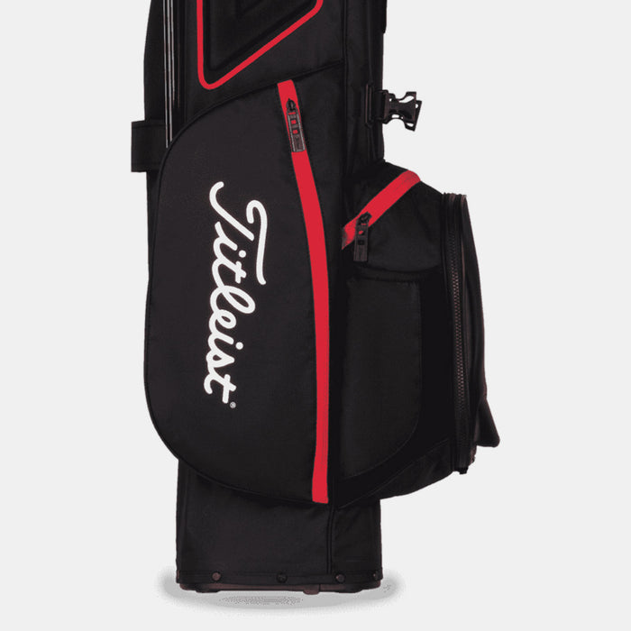 Titleist Players 4 Golf Stand Bag - Black/Black/Red