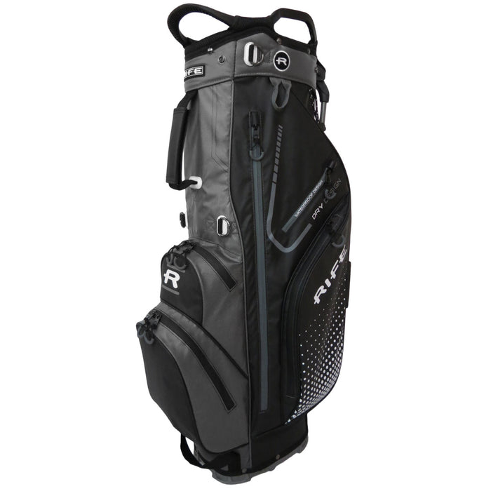 Rife Waterproof Golf Stand Bag - Black