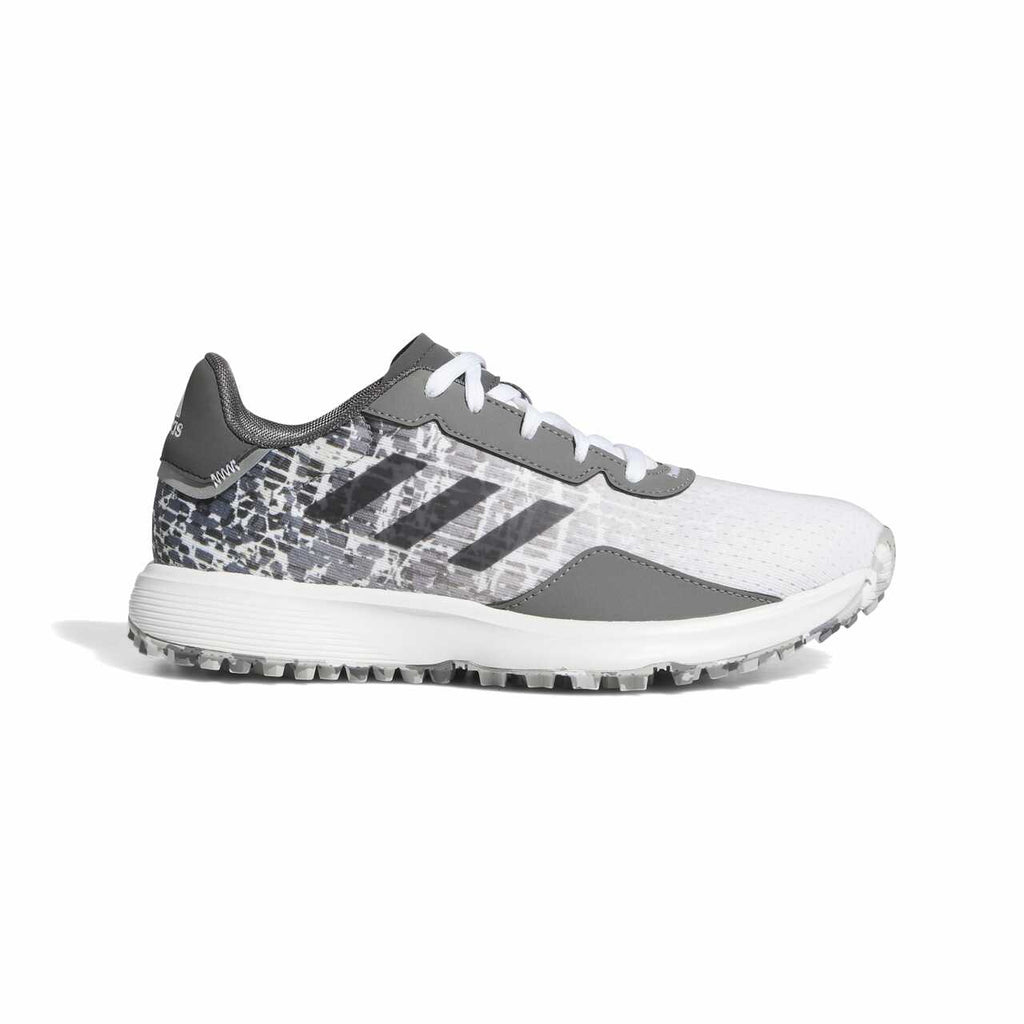 adidas Junior S2G Spikeless Golf Shoes - Cloud White / Grey Four / Grey Six