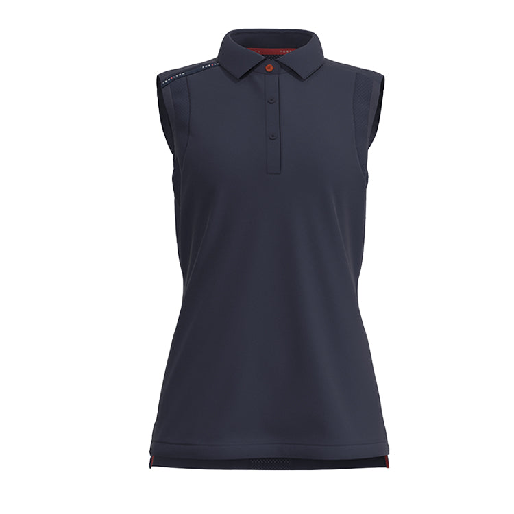 Forelson Stow Sleeveless Ladies Golf Polo Shirt - Navy