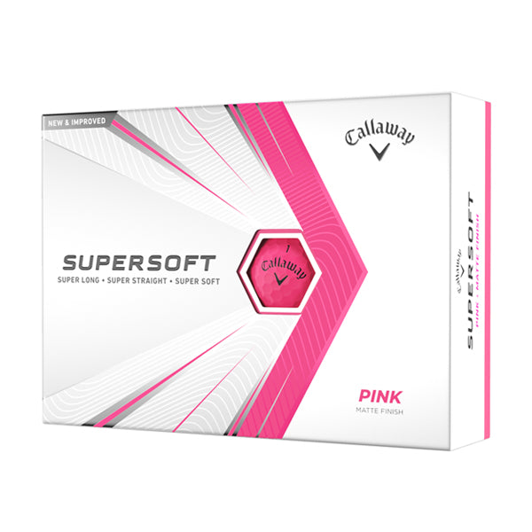 Callaway Supersoft 2021 Golf Balls - Matte Pink