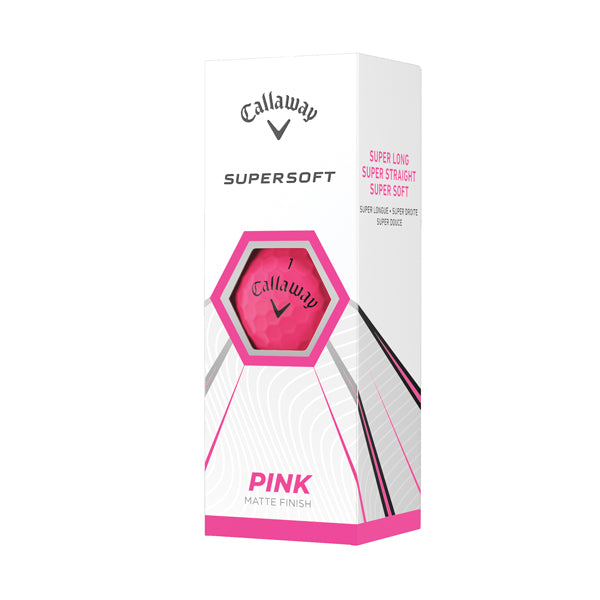 Callaway Supersoft 2021 Golf Balls - Matte Pink