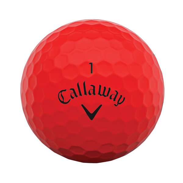 Callaway Supersoft 2021 Golf Balls - Matte Red