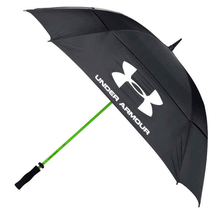 Under Armour Double Canopy Golf Umbrella - Black/Yellow