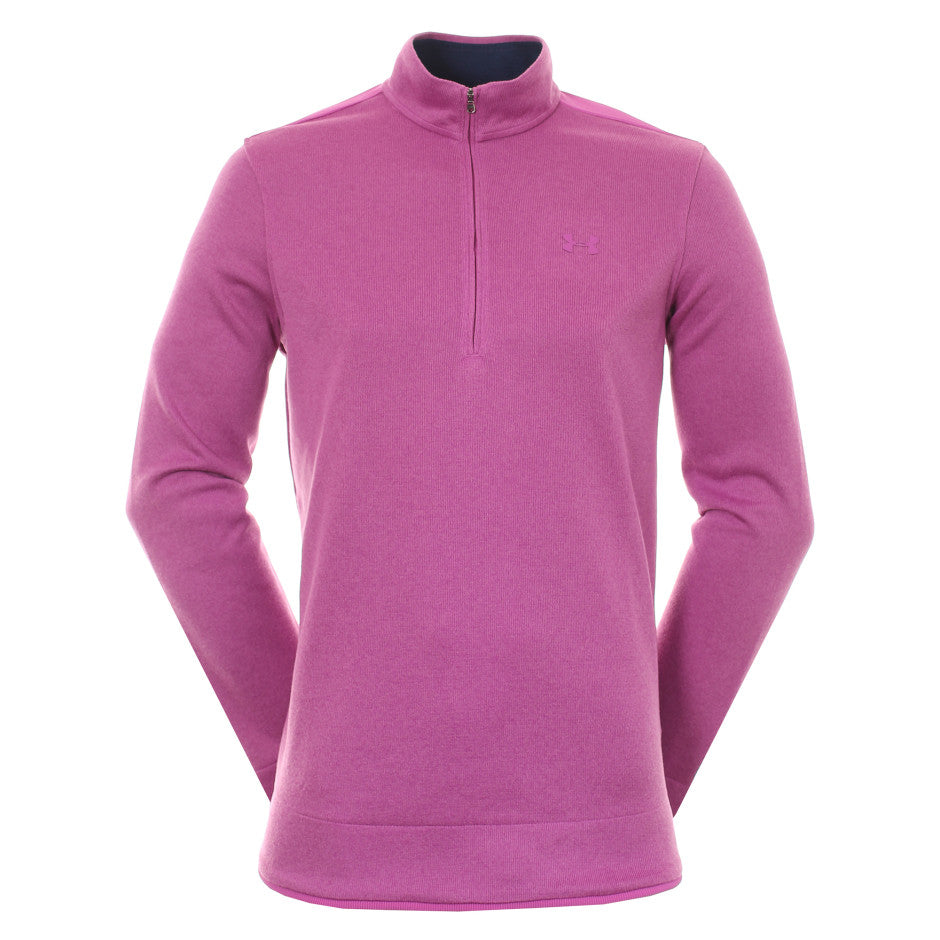 Under Armour Golf Sweater Fleece 1/2 Zip - Purple 