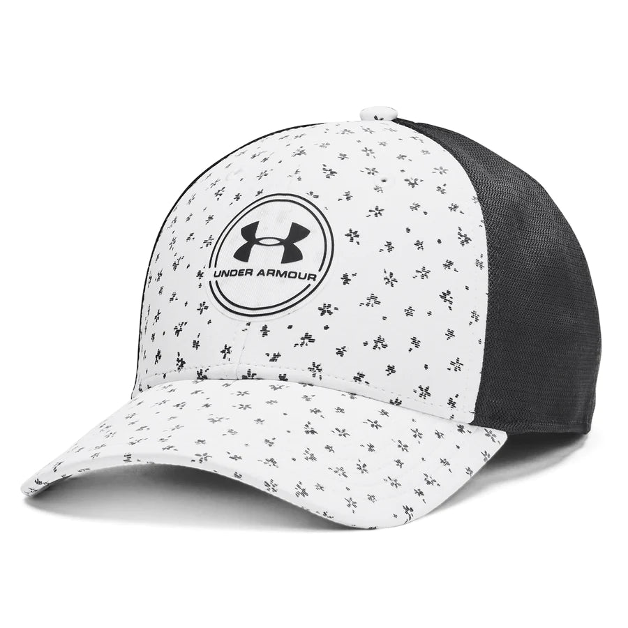 Black and white under armour hat hotsell