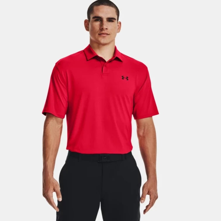 Red under armour golf 2025 shorts