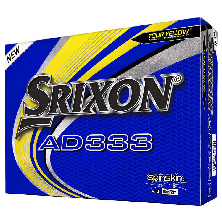 Srixon Ad333 Golf Balls - Yellow