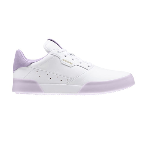 adidas AdiCross Retro Junior Golf Shoes - White/Purple