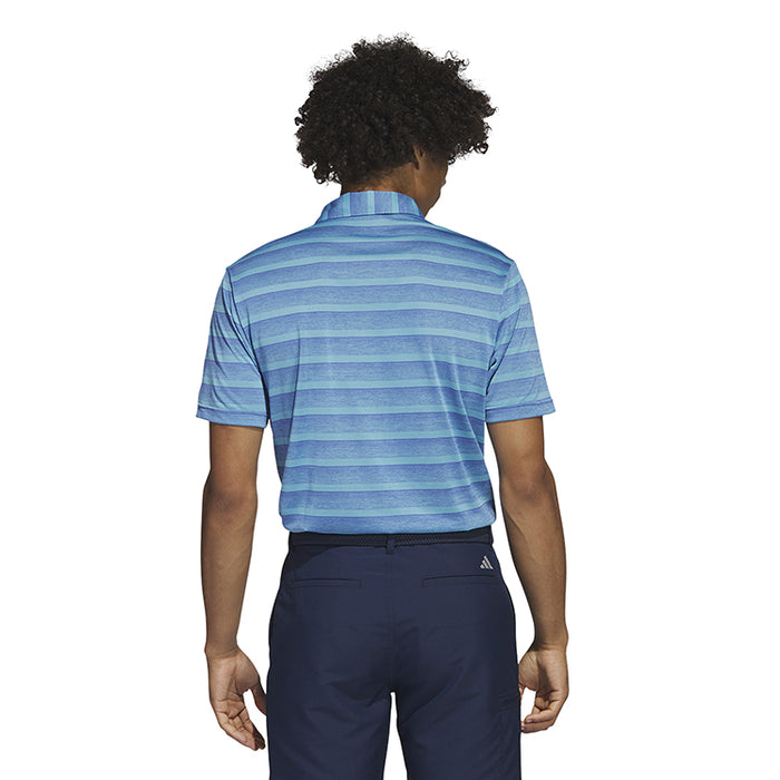 adidas Colour Stripe LC Golf Polo Shirt - Blue