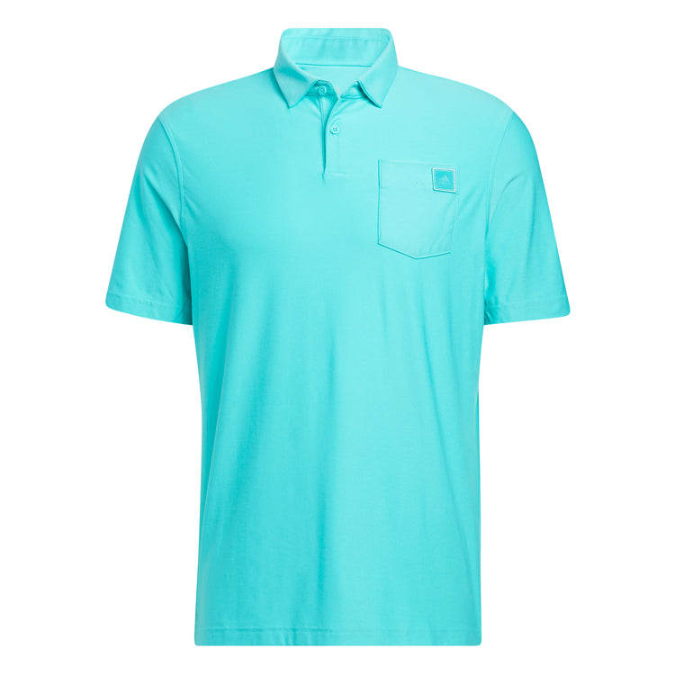Adidas Go-To Golf Polo Shirt - Semi Mint Rush
