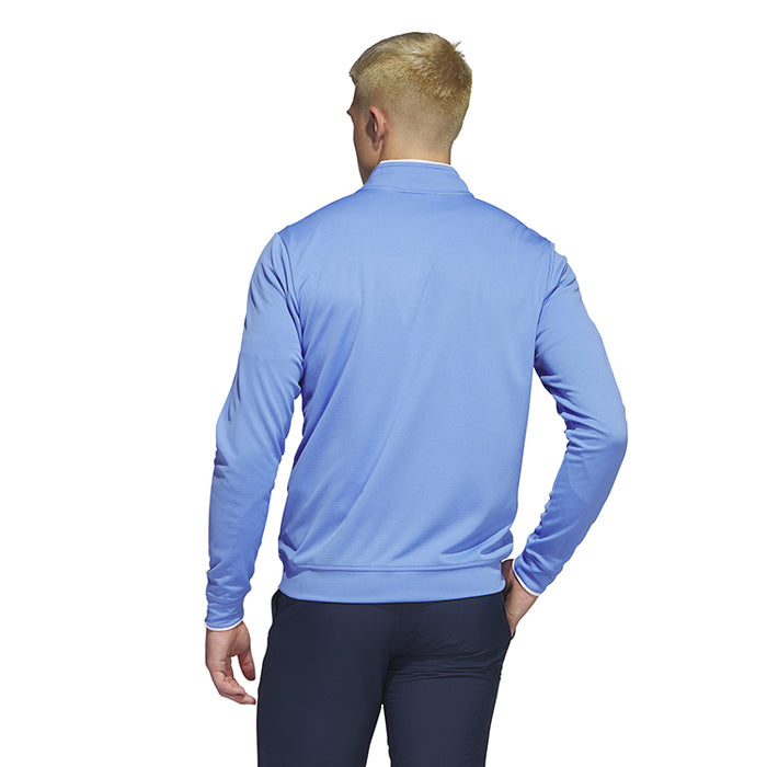 adidas Lightweight 1/4 Zip Golf Pullover - Blue