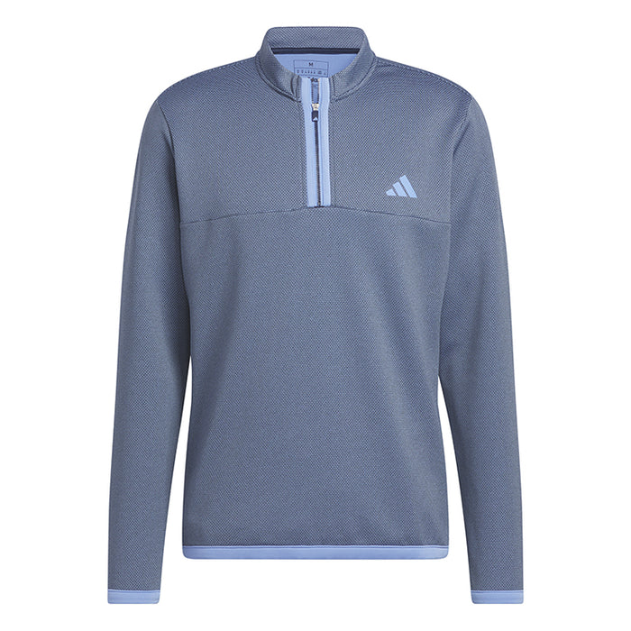 adidas Microdot 1/4 Zip Golf Pullover - Navy/Blue