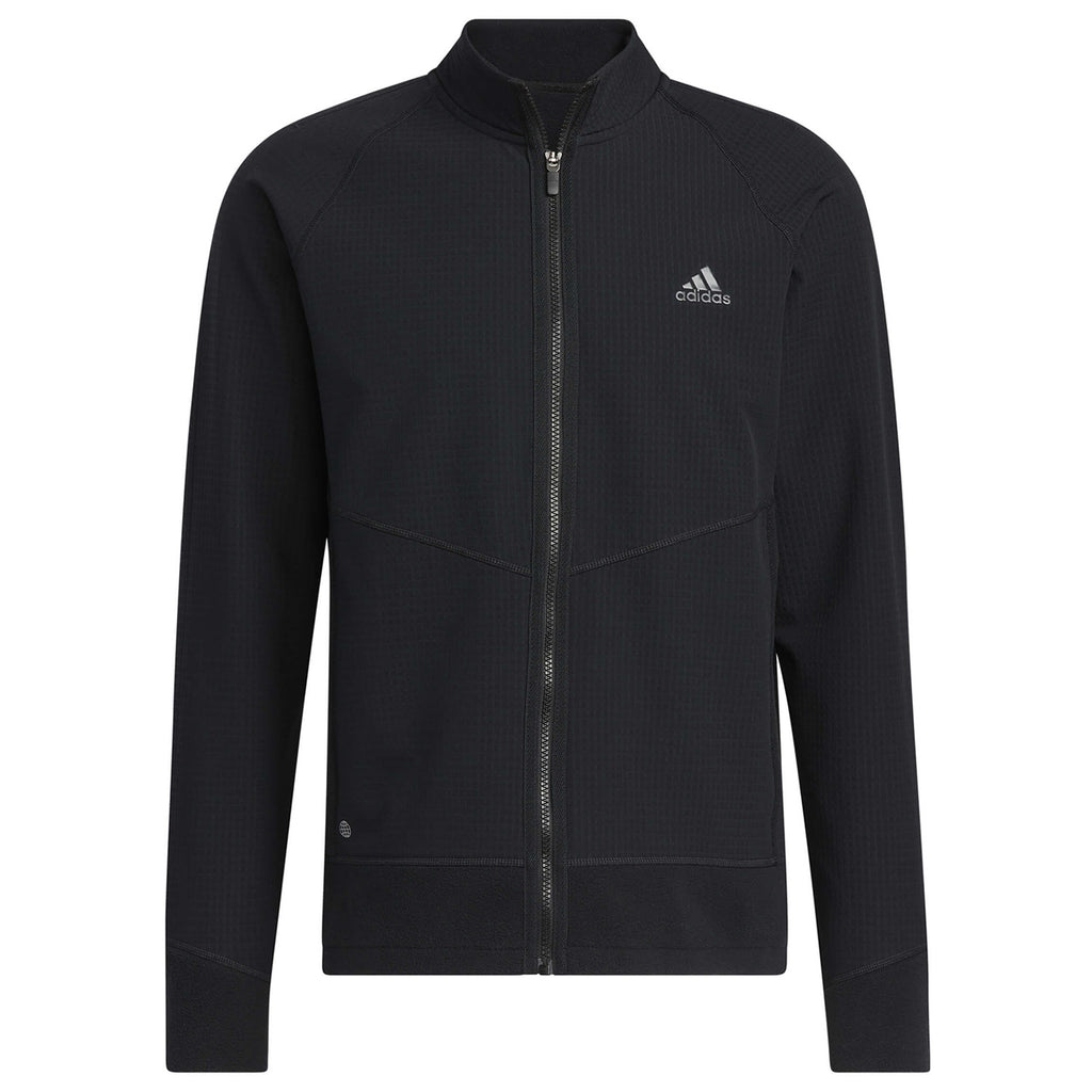 adidas Statement Full-Zip Windproof Golf Jacket - Black