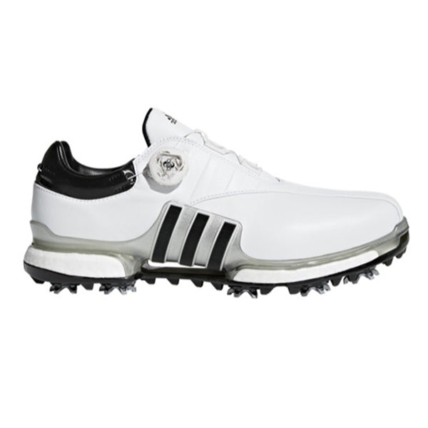 adidas Tour 360 EQT Boa Mens Golf Shoes - White/Black - Andrew Morris Golf