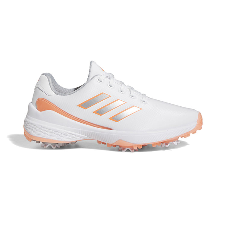 adidas ZG23 Lightstrike Ladies Golf Shoes - White/Silver/Coral