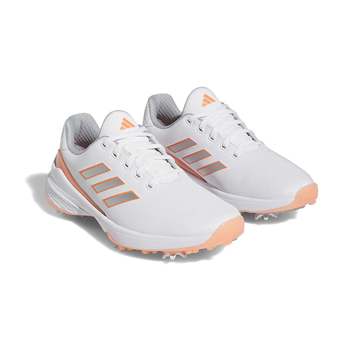 adidas ZG23 Lightstrike Ladies Golf Shoes - White/Silver/Coral