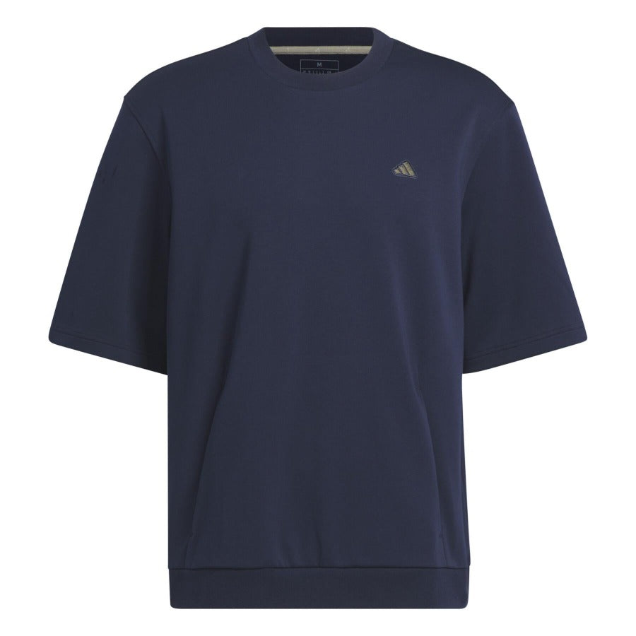 adidas Go To Short Sleeve Golf Sweatshirt - Collegiate Navy