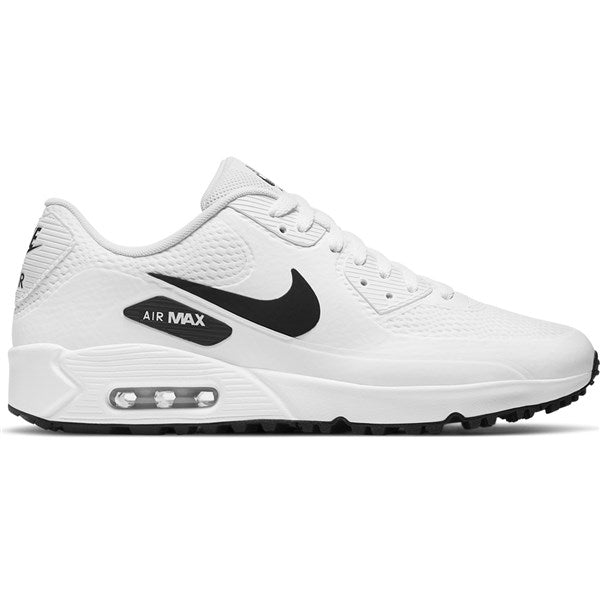 Nike Air Max 90 G Spikeless Golf Shoes - White/Black